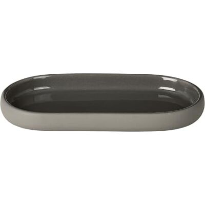 blomus 69050 Plateau, Céramique, Silicone, Satellite, H 2,5 cm, B 10 cm, T 19 cm blomus 69050 Plateau, Céramique, Silicone, Satellite, H 2,5 cm, B 10 cm, T 19 cm