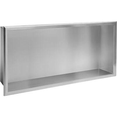 Rea Niche Étagère Salle de Bains 30x60 steel brush Niche Douche Intégré Organisateur Salle de bains Niche murale en acier inoxydable (acier brossé) Rea Niche Étagère Salle de Bains 30x60 steel brush Niche Douche Intégré Organisateur Salle de bains Niche murale en acier inoxydable (acier brossé)