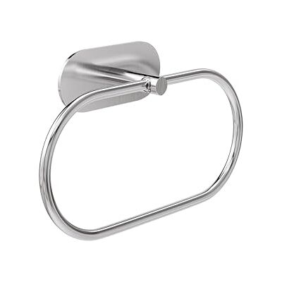 Amig Porte-serviettes adhésif de salle de bain Mod. Ea-2 Support mural pour serviettes sans vis 205 x 125 mm Acier inoxydable Argent mat Amig Porte-serviettes adhésif de salle de bain Mod. Ea-2 Support mural pour serviettes sans vis 205 x 125 mm Acier inoxydable Argent mat