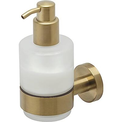 Geesa Nemox Distributeur de savon en acier inoxydable/verre Doré brossé 67 x 148 x 103 mm 200 ml Geesa Nemox Distributeur de savon en acier inoxydable/verre Doré brossé 67 x 148 x 103 mm 200 ml