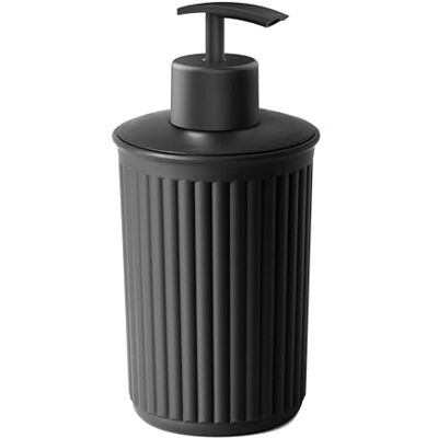TATAY Distributeur Savon Noir, Plastique Recyclé, sans Fuite & Rechargeable TATAY Distributeur Savon Noir, Plastique Recyclé, sans Fuite & Rechargeable