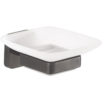 Porte-Savon Tonga en Gun Metal - Accessoire de Salle de Bain Porte-Savon Tonga en Gun Metal - Accessoire de Salle de Bain