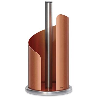 stardis Porte-rouleau de cuisine en cuivre mat/acier inoxydable résistant aux traces de doigts Ø 15 cm stardis Porte-rouleau de cuisine en cuivre mat/acier inoxydable résistant aux traces de doigts Ø 15 cm