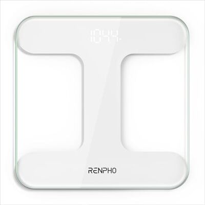 RENPHO Core TS Balance de salle de bain pour poids corporel avec écran LED lumineux, plus précise jusqu'à 0 kg, piles incluses, capacité de 180 kg RENPHO Core TS Balance de salle de bain pour poids corporel avec écran LED lumineux, plus précise jusqu'à 0 kg, piles incluses, capacité de 180 kg