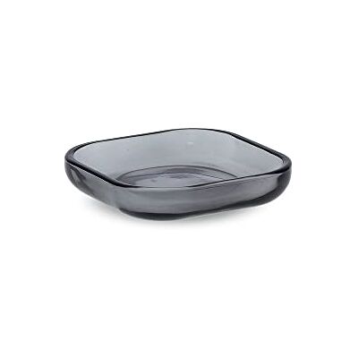 Zeller 18936 Porte-savon moderne en verre, noir, env. 10,1 x 10,1 x 2 cm Zeller 18936 Porte-savon moderne en verre, noir, env. 10,1 x 10,1 x 2 cm