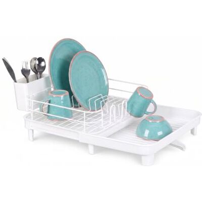 Amig Égouttoir extensible avec drainage blanc VIKA Amig Égouttoir extensible avec drainage blanc VIKA
