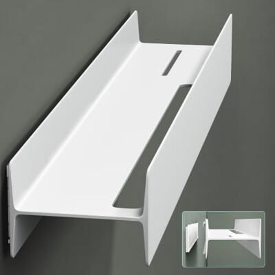 Mai & Mai Étagère Murale de Rangement en Almélec Porte-Serviettes au Mur Support Rangement à Poser à Susprendre pour Salle de Bain Cuisine Blanc Mat 60×11×8 CM Reglo-03 Mai & Mai Étagère Murale de Rangement en Almélec Porte-Serviettes au Mur Support Rangement à Poser à Susprendre pour Salle de Bain Cuisine Blanc Mat 60×11×8 CM Reglo-03