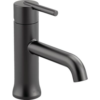 Delta Faucet Trinsic 559LF-BLMPU Robinet de salle de bain à un trou pour salle de bain à poignée unique, noir mat, avec assemblage de vidange Delta Faucet Trinsic 559LF-BLMPU Robinet de salle de bain à un trou pour salle de bain à poignée unique, noir mat, avec assemblage de vidange