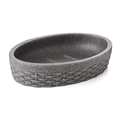 TATAY Nest Savon, Poly résine, Gris Anthracite, 12.6 x 9.12 x 2.8 cm TATAY Nest Savon, Poly résine, Gris Anthracite, 12.6 x 9.12 x 2.8 cm