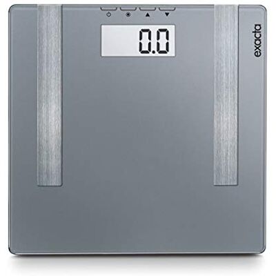 Soehnle Balance pèse personne Exacta Premium, Balance numérique avec fonction marche/arrêt automatique, Balance d'analyse corporelle qui détermine le poids, la graisse corporelle et la teneur en eau Soehnle Balance pèse personne Exacta Premium, Balance numérique avec fonction marche/arrêt automatique, Balance d'analyse corporelle qui détermine le poids, la graisse corporelle et la teneur en eau