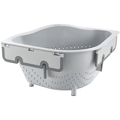 Metaltex Drain On 185023000 Passoire d'angle en plastique Gris Metaltex Drain On 185023000 Passoire d'angle en plastique Gris