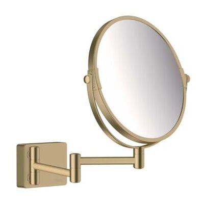 Hansgrohe AddStoris Miroir cosmétique montage mural, Miroir de maquillage, Miroir de rasage avec grossissement 3x, Accessoires de salle de bain, fixation encastrée, Bronze brossé, 41791140 Hansgrohe AddStoris Miroir cosmétique montage mural, Miroir de maquillage, Miroir de rasage avec grossissement 3x, Accessoires de salle de bain, fixation encastrée, Bronze brossé, 41791140