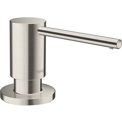 Hansgrohe A41 Distributeur de liquide vaisselle, Aspect acier inox, 40438800 Hansgrohe A41 Distributeur de liquide vaisselle, Aspect acier inox, 40438800