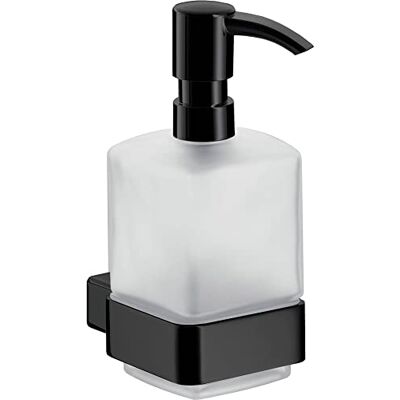 Emco Loft 52113301 Distributeur de savon liquide en verre satiné Hauteur 160 mm Largeur 70 mm Tête de pompe en plastique Noir Emco Loft 52113301 Distributeur de savon liquide en verre satiné Hauteur 160 mm Largeur 70 mm Tête de pompe en plastique Noir