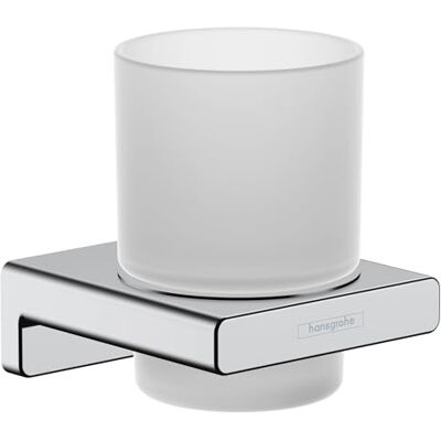 Hansgrohe AddStoris Porte-brosse à dents, Porte-brosse à dents pour montage mural, Support de brosse à dents, Gobelet à brosse à dents, fixation cachée, Accessoires salle de bains, Chromé, 41749000 Hansgrohe AddStoris Porte-brosse à dents, Porte-brosse à dents pour montage mural, Support de brosse à dents, Gobelet à brosse à dents, fixation cachée, Accessoires salle de bains, Chromé, 41749000