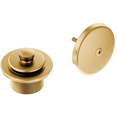 Moen T90331BG Collection Push-N-Lock Kit d'évacuation de baignoire et de douche avec filetage 1-1/2", or brossé, 2,91 x 4,25 x 3,70 Moen T90331BG Collection Push-N-Lock Kit d'évacuation de baignoire et de douche avec filetage 1-1/2", or brossé, 2,91 x 4,25 x 3,70