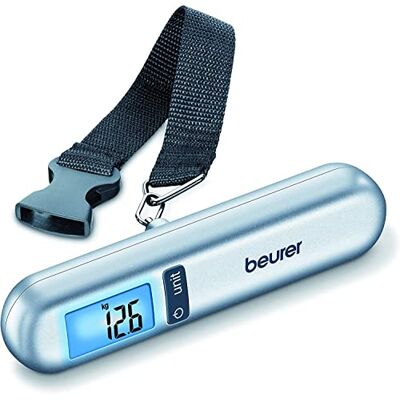 Beurer LS 06 Pèse-bagage, balance numérique pour valises avec écran LCD, mètre ruban intégré de 1 m pour les exigences de bagages à main, idéal pour les voyages, jusqu'à 40 kg Beurer LS 06 Pèse-bagage, balance numérique pour valises avec écran LCD, mètre ruban intégré de 1 m pour les exigences de bagages à main, idéal pour les voyages, jusqu'à 40 kg