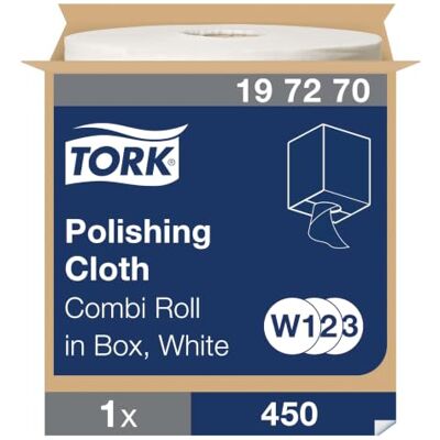 Tork Chiffon de Polissage blanc W1/2/3, qualité Professional, 1 x 450 chiffons, 197270 Tork Chiffon de Polissage blanc W1/2/3, qualité Professional, 1 x 450 chiffons, 197270