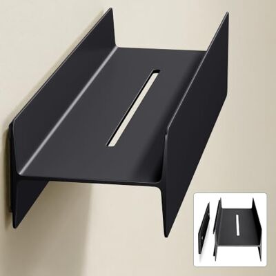 Mai & Mai Étagère Murale de Rangement en Almélec Support Rangement au Mur Étagère Douche à Poser pour Salle de Bain Cuisine Chambre Noir Mat 40×11×8 CM Reglo-03 Mai & Mai Étagère Murale de Rangement en Almélec Support Rangement au Mur Étagère Douche à Poser pour Salle de Bain Cuisine Chambre Noir Mat 40×11×8 CM Reglo-03