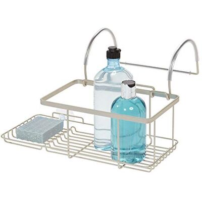 InterDesign iDesign 23825EU Corbeille, Petit Douche en métal à Suspendre à la paroi de la Baignoire, Panier de Salle de Bain pour Savon, cosmétiques, téléphone, etc, argenté Mat, 30, 7 cm x 26, x 17, 0 cm InterDesign iDesign 23825EU Corbeille, Petit Douche en métal à Suspendre à la paroi de la Baignoire, Panier de Salle de Bain pour Savon, cosmétiques, téléphone, etc, argenté Mat, 30, 7 cm x 26, x 17, 0 cm