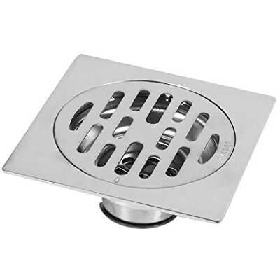 Zerodis Drain de sol,Acier inoxydable carré anti-odeur Couvercle de drain de sol de salle de bain Porte de déchets Drain de douche Filtre à cheveux Canal de drainage(Style 2) Zerodis Drain de sol,Acier inoxydable carré anti-odeur Couvercle de drain de sol de salle de bain Porte de déchets Drain de douche Filtre à cheveux Canal de drainage(Style 2)