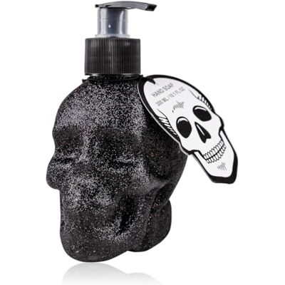 accentra Distributeur de Savon Tête de Mort Noir Chrome avec Savon Liquide Parfum Cerise Accessoire Salle de Bain Gothique accentra Distributeur de Savon Tête de Mort Noir Chrome avec Savon Liquide Parfum Cerise Accessoire Salle de Bain Gothique
