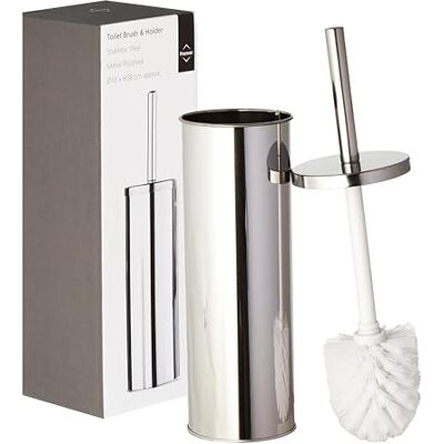 Premier Housewares Porte-rouleau de papier toilette autoportant en acier inoxydable Porte-rouleau de papier toilette chromé 38 x 10 x 10 cm Premier Housewares Porte-rouleau de papier toilette autoportant en acier inoxydable Porte-rouleau de papier toilette chromé 38 x 10 x 10 cm