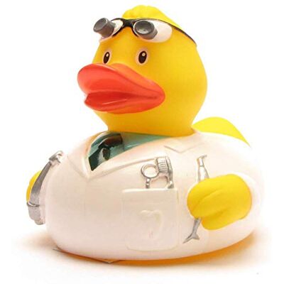 Duckshop I Canard de bain dentiste I Canard couineur I L : 8 cm I avec porte-clés canard de bain en kit I Cadeau médecin I Cadeau Dentist Duckshop I Canard de bain dentiste I Canard couineur I L : 8 cm I avec porte-clés canard de bain en kit I Cadeau médecin I Cadeau Dentist