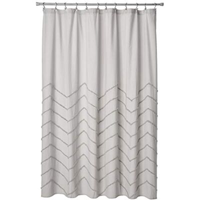 Lush Decor Rideau de douche en chenille gris clair à chevrons pour salle de bain (182,9 x 182,9 cm) Lush Decor Rideau de douche en chenille gris clair à chevrons pour salle de bain (182,9 x 182,9 cm)