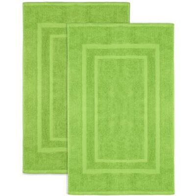 NatureMark Lot de 2 tapis de bain Qualité supérieure 100% coton 50 x 80 cm Lot de 2 tapis de douche 50 x 80 cm Vert pomme NatureMark Lot de 2 tapis de bain Qualité supérieure 100% coton 50 x 80 cm Lot de 2 tapis de douche 50 x 80 cm Vert pomme
