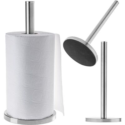 KADAX Porte Essuie INOX, Porte-Rouleaux Tout, Dérouleur de Cuisine et Salle de Bain, Essuie-Tout Métal, Elegant Distributeur à Essuie Tout, Discrét et compacte (Acier brossé) KADAX Porte Essuie INOX, Porte-Rouleaux Tout, Dérouleur de Cuisine et Salle de Bain, Essuie-Tout Métal, Elegant Distributeur à Essuie Tout, Discrét et compacte (Acier brossé)