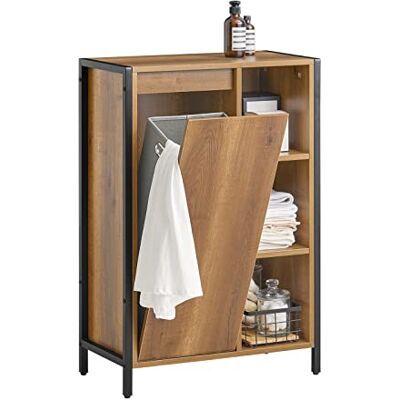 SoBuy BZR65-PF Meuble de rangement étroit autonome avec panier à linge amovible Idéal pour toilettes ou buanderie 60 x 30 x 90 cm SoBuy BZR65-PF Meuble de rangement étroit autonome avec panier à linge amovible Idéal pour toilettes ou buanderie 60 x 30 x 90 cm