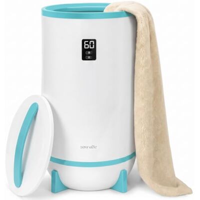 SereneLife Sèche-Serviettes Chauffe-Serviettes de Luxe pour Salle de Bain avec Support pour Disque Parfumé Seau Chauffant d’Essuie-mains Arrêt Automatique Convient pour 2 Grandes Essuie-mains SereneLife Sèche-Serviettes Chauffe-Serviettes de Luxe pour Salle de Bain avec Support pour Disque Parfumé Seau Chauffant d’Essuie-mains Arrêt Automatique Convient pour 2 Grandes Essuie-mains