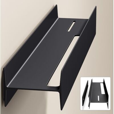 Mai & Mai Étagère Murale de Rangement en Almélec Porte-Serviettes au Mur Support Rangement à Poser à Susprendre pour Salle de Bain Cuisine Noir Mat 60×11×8 CM Reglo-03 Mai & Mai Étagère Murale de Rangement en Almélec Porte-Serviettes au Mur Support Rangement à Poser à Susprendre pour Salle de Bain Cuisine Noir Mat 60×11×8 CM Reglo-03