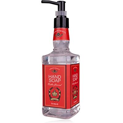 accentra Savon pour les mains Vodka FLAVOR en bouteille aspect bouteille de vodka, 480 ml, savon pour les mains dans un distributeur à pompe, savon liquide, parfum vodka – rechargeable accentra Savon pour les mains Vodka FLAVOR en bouteille aspect bouteille de vodka, 480 ml, savon pour les mains dans un distributeur à pompe, savon liquide, parfum vodka – rechargeable