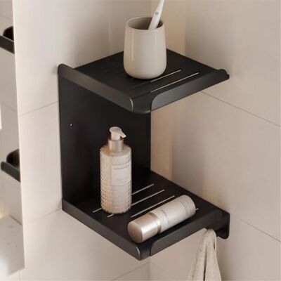 Mai & Mai Étagère Murale de Rangement en Acier au Carbone Porte-Serviettes au Mur Support Rangement à Poser à Susprendre avec Crochets pour Salle de Bain Cuisine Noir 220×220×274 MM Reglo-14 Mai & Mai Étagère Murale de Rangement en Acier au Carbone Porte-Serviettes au Mur Support Rangement à Poser à Susprendre avec Crochets pour Salle de Bain Cuisine Noir 220×220×274 MM Reglo-14