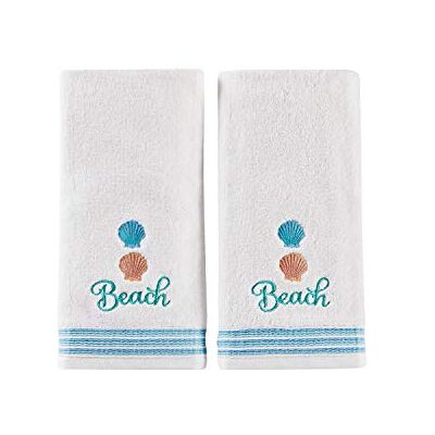 SKL Home by Saturday Knight Ltd. South Seas Lot de 2 essuie-Mains Blanc SKL Home by Saturday Knight Ltd. South Seas Lot de 2 essuie-Mains Blanc