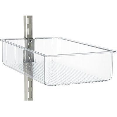 InterDesign 45860EU Trugrasp Corbeille à Glissière Transparent/Argent 32 x 15 x 12,5 cm InterDesign 45860EU Trugrasp Corbeille à Glissière Transparent/Argent 32 x 15 x 12,5 cm