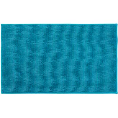GÖZZE Chenille Tapis de bain - Bleu, 70x120 cm - Tapis de bain GÖZZE Chenille Tapis de bain - Bleu, 70x120 cm - Tapis de bain