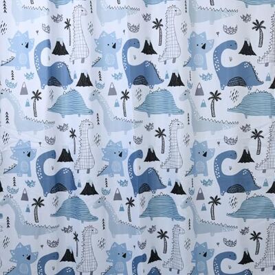 Gedy Rideau 120 x 200 cm Dinosaurs Blanc/Bleu Gedy Rideau 120 x 200 cm Dinosaurs Blanc/Bleu