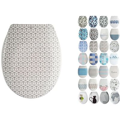 MSV Abattant WC Thermo Dur MOZAIK Beige Charnières PS MSV Abattant WC Thermo Dur MOZAIK Beige Charnières PS