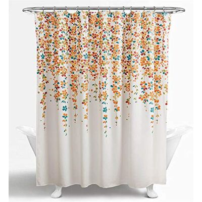 Lush Decor Rideau de douche avec fleurs pleurantes, 183 x 183 cm, turquoise Lush Decor Rideau de douche avec fleurs pleurantes, 183 x 183 cm, turquoise