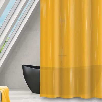 MSV Rideau de Douche Polyester Romana 180x180cm Safran Transparent MSV Rideau de Douche Polyester Romana 180x180cm Safran Transparent