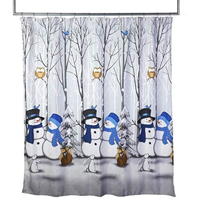 SKL Home by Saturday Knight Ltd. Winter Friends Rideau de douche Bleu SKL Home by Saturday Knight Ltd. Winter Friends Rideau de douche Bleu