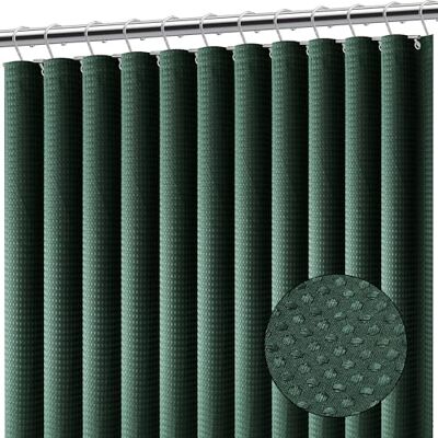 Clara Clark Hunter Rideau de douche en tissu gaufré épais pour salle de bain, 180 x 180 cm, vert Clara Clark Hunter Rideau de douche en tissu gaufré épais pour salle de bain, 180 x 180 cm, vert