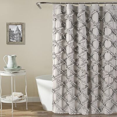 Lush Decor Rideau de Douche, Gris, 182,9 x 182,9 cm Lush Decor Rideau de Douche, Gris, 182,9 x 182,9 cm
