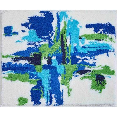 Grund Mezzo Tapis de Bain, Polyacrylique Supersoft, océan, 50x60 cm Grund Mezzo Tapis de Bain, Polyacrylique Supersoft, océan, 50x60 cm