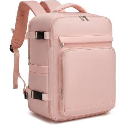 Kono Sac à dos de cabine 40 x 30 x 20 cm pour Ryanair, sac à dos de voyage, avion, 24 l, avec compartiment pour ordinateur portable 15,6", sac à dos de cabine étanche avec USB et compartiment humide Kono Sac à dos de cabine 40 x 30 x 20 cm pour Ryanair, sac à dos de voyage, avion, 24 l, avec compartiment pour ordinateur portable 15,6", sac à dos de cabine étanche avec USB et compartiment humide