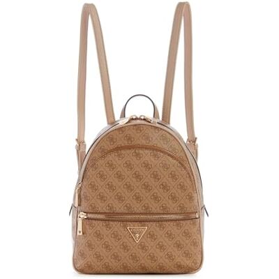 GUESS Grand sac à dos Manhattan, Logo Latte, One Size GUESS Grand sac à dos Manhattan, Logo Latte, One Size