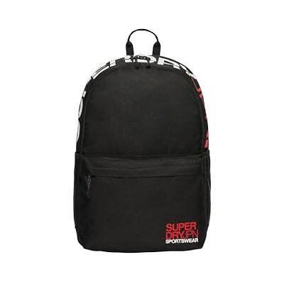 Superdry Sac à dos pour homme avec logo Windcatcher Montana, noir Superdry Sac à dos pour homme avec logo Windcatcher Montana, noir